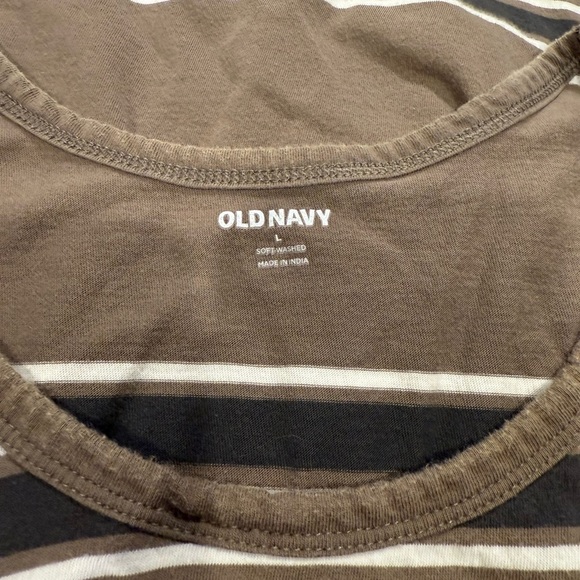 Old Navy Brown and White Tank Top - Picture 3 of 3